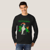 Kerstkat perfect, niets spijt ik t-shirt (Voorkant volledig)