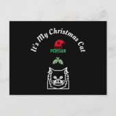Kerstkat - Perzisch Briefkaart (Voorkant)