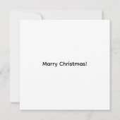 Kerstkat Plat Kaart met Sfeer (Achterkant)