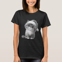 Kerstkat PNG – Illustratie van een vakantiekitje T-shirt