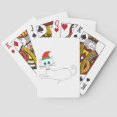 kerstkat pokerkaarten (Achterkant)