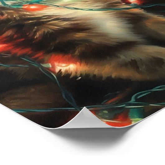 kerstkat poster (Hoek)