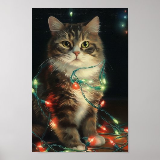 kerstkat poster (Voorkant)