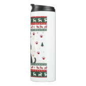 Kerstkat Rendier Verschrikkelijke Kerst Sweater T- Thermosbeker (Geroteerd rechts)