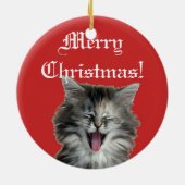 Kerstkat rood ornament (Achterkant)