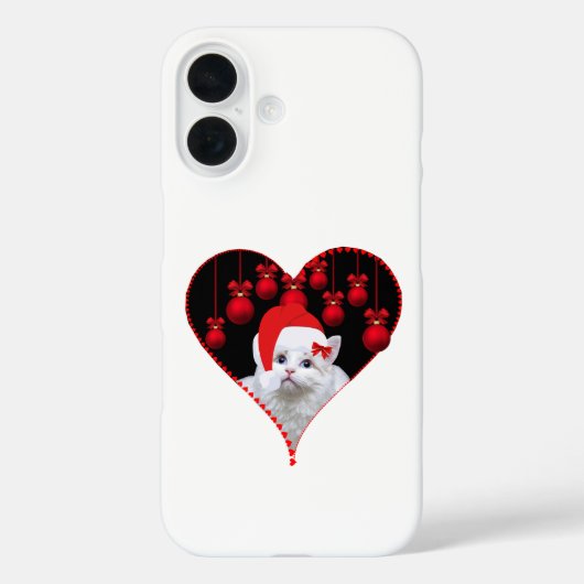 Kerstkat - Schattig en Festief Kattenontwerp Case-Mate iPhone Case (Achterkant)