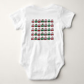Kerstkat - Schattig en Festief Kattenontwerp Romper (Achterkant)