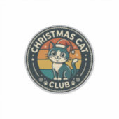 Kerstkat Schattig Kitty-ontwerp - Kerstkat Cl Sticker (Voorkant)