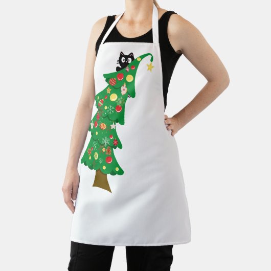 kerstkat schort (Insitu)