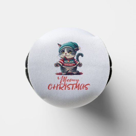 Kerstkat seltzer blikjeskoeler (Onderkant)