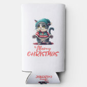 Kerstkat seltzer blikjeskoeler (Achterkant)