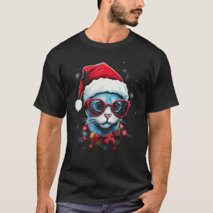 Kerstkat Sinterklaas Hoed Kerst Feest Kleding T-shirt