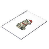 Kerstkat Sinterklaashoed Vintage Gravure Design_1 Notitieboek (Linkerzijde)