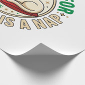Kerstkat Slaap Vakantie Ontwerp Cadeaupapier (Hoek)