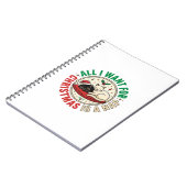Kerstkat Slaap Vakantie Ontwerp Notitieboek (Linkerzijde)