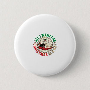 Kerstkat Slaap Vakantie Ontwerp Ronde Button 5,7 Cm