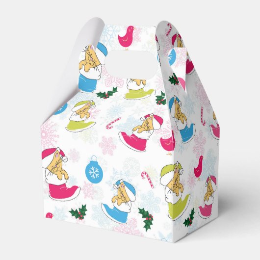 Kerstkat slaapt bedankdoosjes (Achterkant)