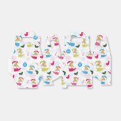 Kerstkat slaapt bedankdoosjes (Uitgevouwen)