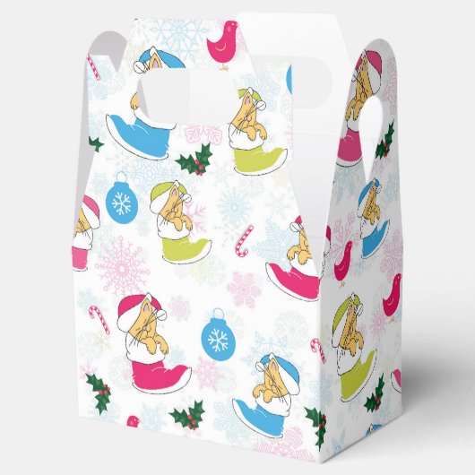 Kerstkat slaapt bedankdoosjes (Geopend)