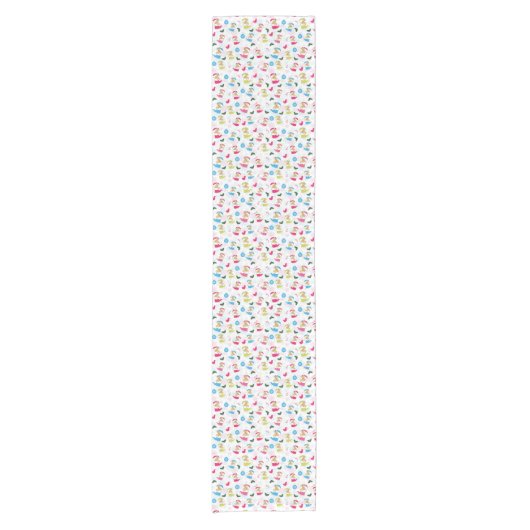 Kerstkat slaapt korte tafelloper (Voorkant)