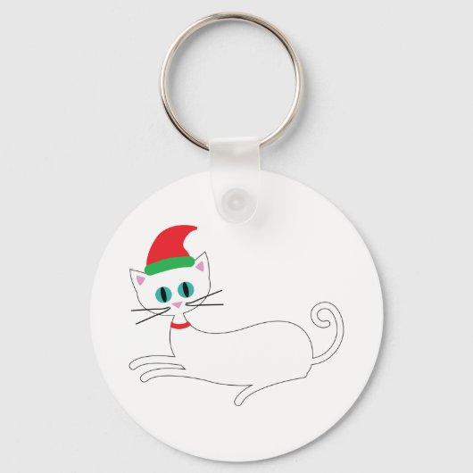 kerstkat sleutelhanger (Voorkant)