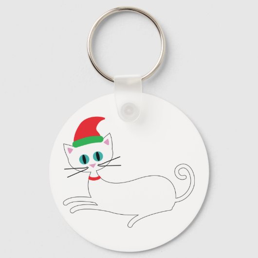 kerstkat sleutelhanger (Achterkant)
