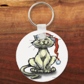 Kerstkat Sleutelhanger (Voorkant)
