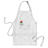 kerstkat standaard schort (Voorkant)