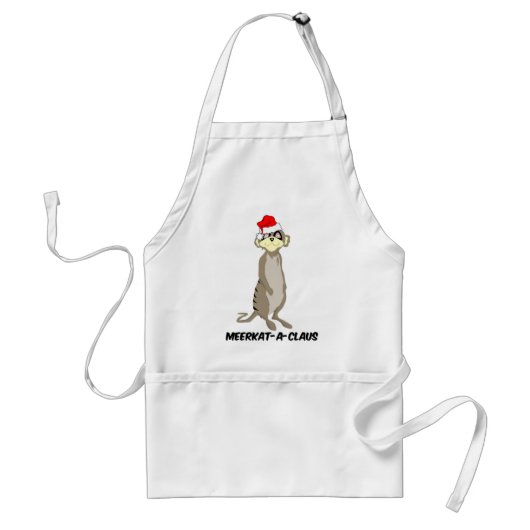 kerstkat standaard schort (Voorkant)