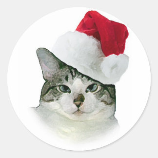 kerstkat sticker