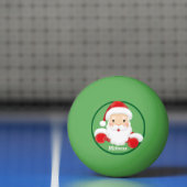 kerstkat Stocking Stuffer Name Santa Claus Pingpongbal (Net)