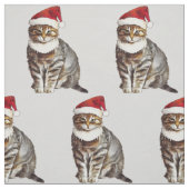 kerstkat stof (Swatch)