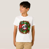 kerstkat t-shirt (Voorkant volledig)