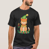 kerstkat t-shirt (Voorkant)
