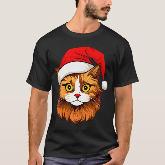 Kerstkat T-shirt (Voorkant)