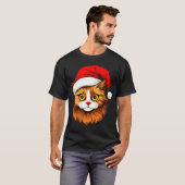 Kerstkat T-shirt (Voorkant volledig)