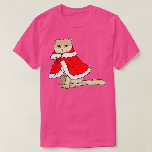 kerstkat t-shirt (Design voorkant)