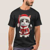kerstkat t-shirt (Voorkant)