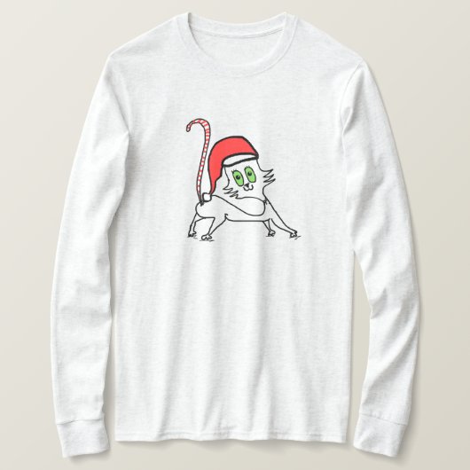 kerstkat t-shirt (Design voorkant)
