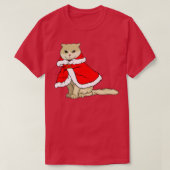 kerstkat t-shirt (Design voorkant)