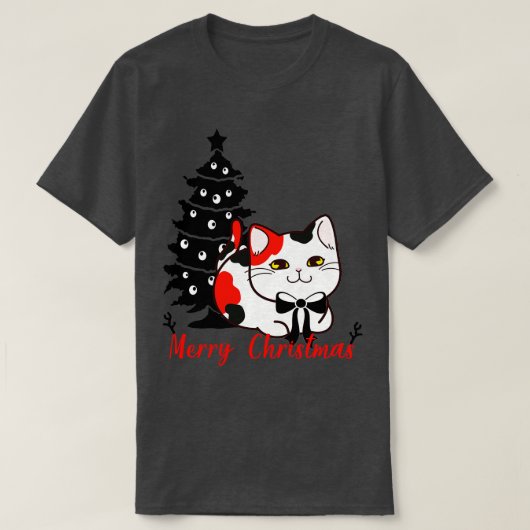 kerstkat-T - shirts (Design voorkant)