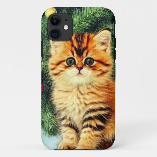 Kerstkat uit de oude doos Case-Mate iPhone case (Achterkant)