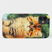 Kerstkat uit de oude doos Case-Mate iPhone case (Achterkant (horizontaal))