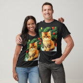 Kerstkat uit de oude doos t-shirt (Unisex)