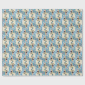 Kerstkat van Audrey en keukenpapier Cadeaupapier (Vlak)