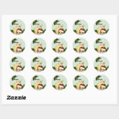 Kerstkat van en naar Stickers (Vel)