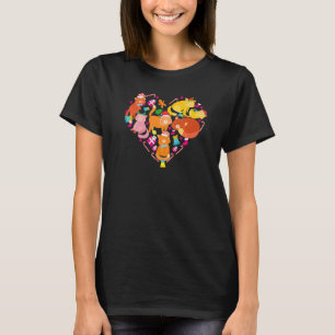 Kerstkat van Snoepjes met hartkat T-shirt
