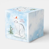 kerstkat voor kerstmis bedankdoosjes (Achterkant)