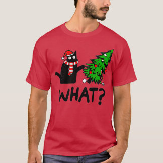 kerstkat wat t-shirt