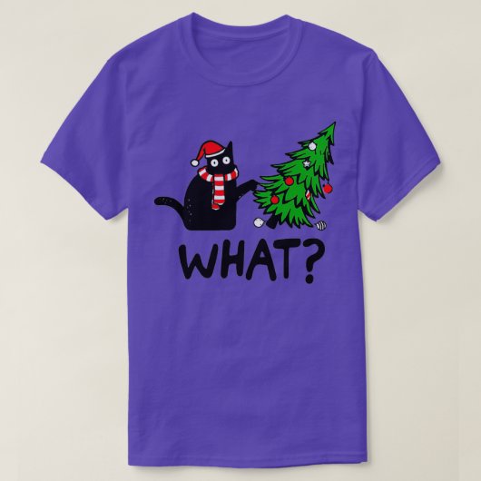 kerstkat wat t-shirt (Design voorkant)